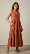 Gulmohar Tier Dress